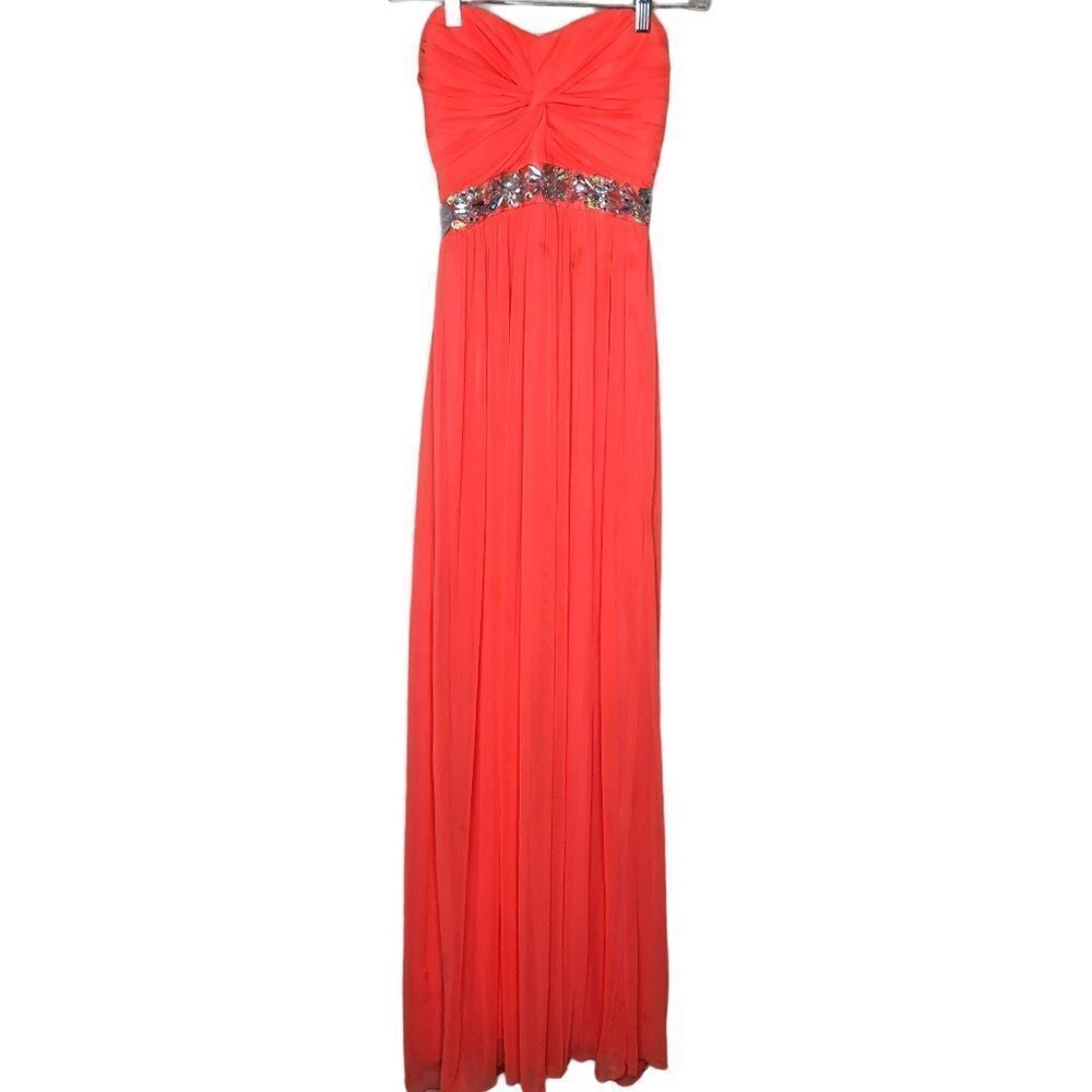 City Triangles Strapless Prom Gown